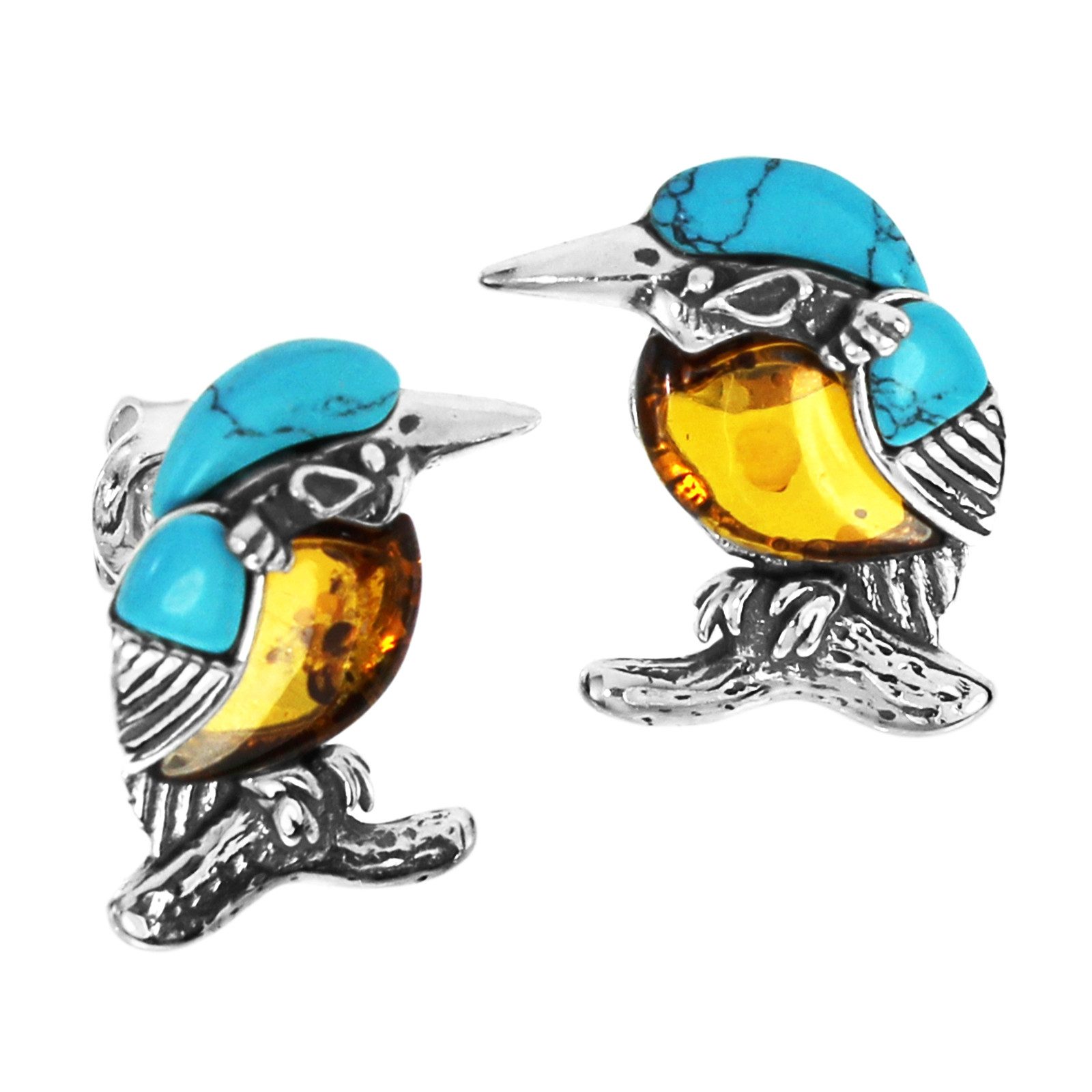 OSTSEE-SCHMUCK Paar Ohrstecker Ostsee-Schmuck Ohrstecker Vogel günstig online kaufen