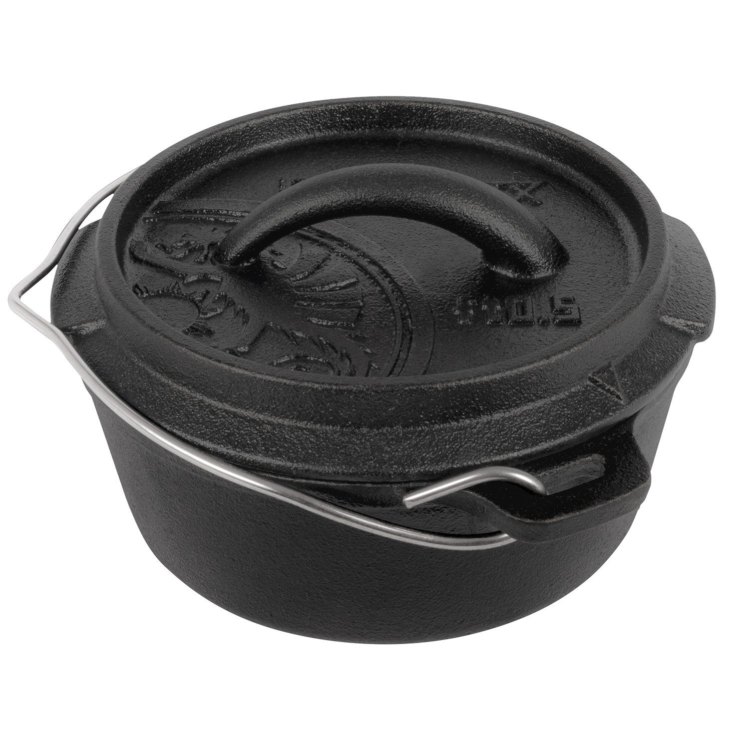 Petromax Grilltopf Petromax Feuertopf Dutch Oven ft1-t ohne Füße, Gusseisen