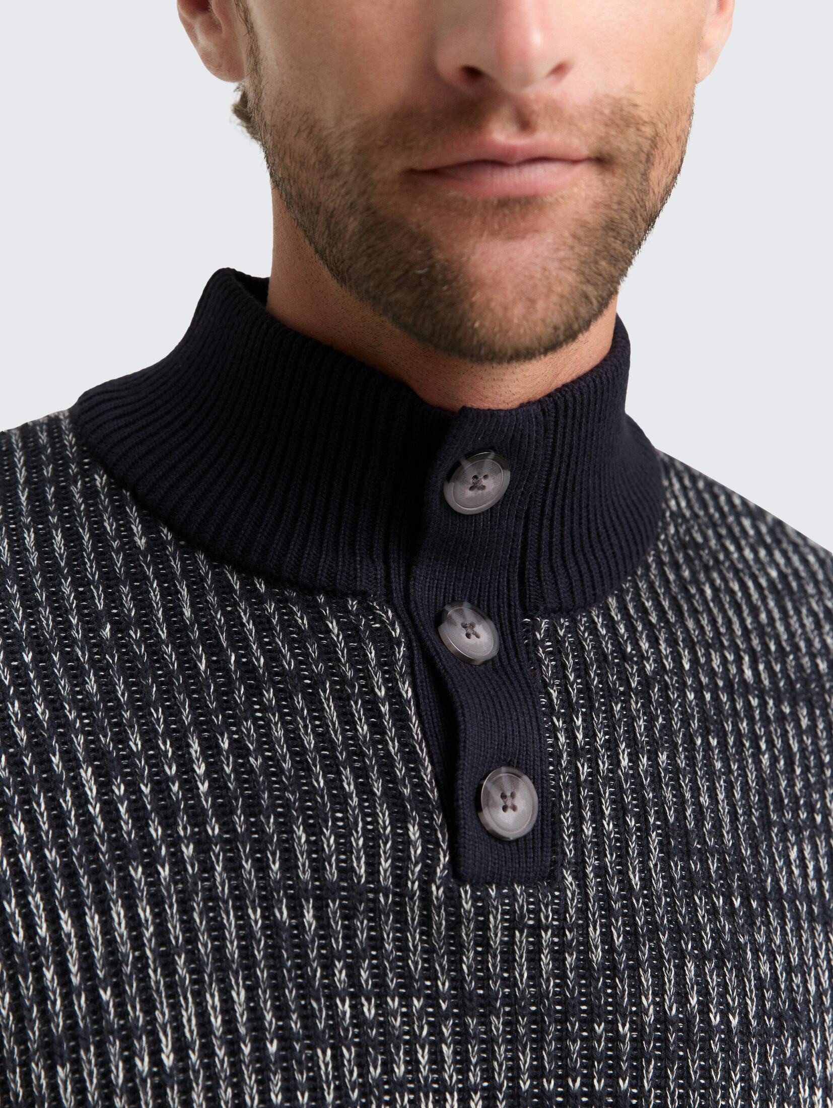 TOM TAILOR Strickpullover Pullover & Strickjacken Troyer Strickpullover mit Knopfleiste