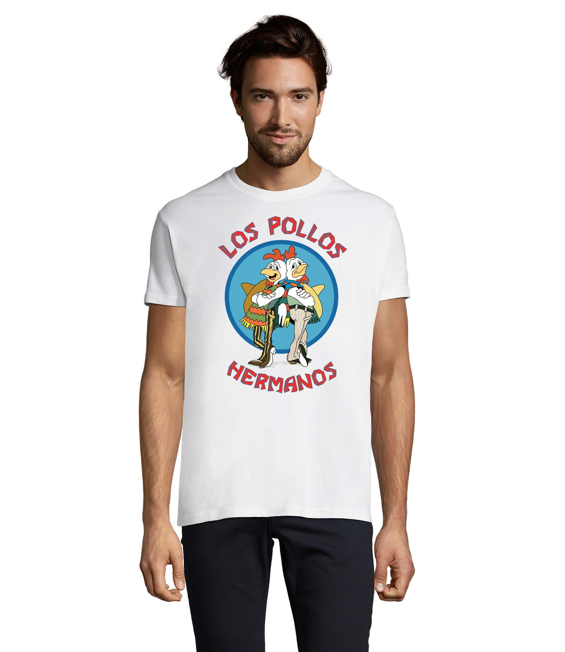 T-Shirt Herren Los Pollos Hermanos Saul Logo Print