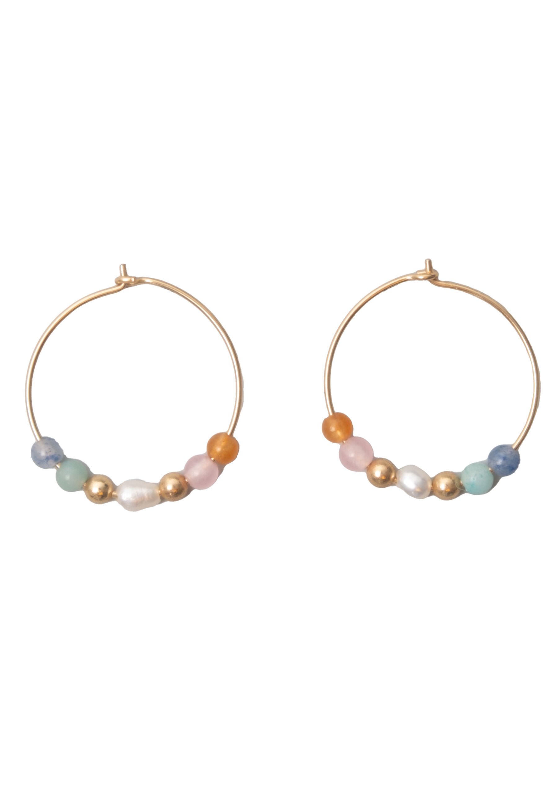 fejn jewelry Paar Creolen Summer Pearl, Echtschmuck