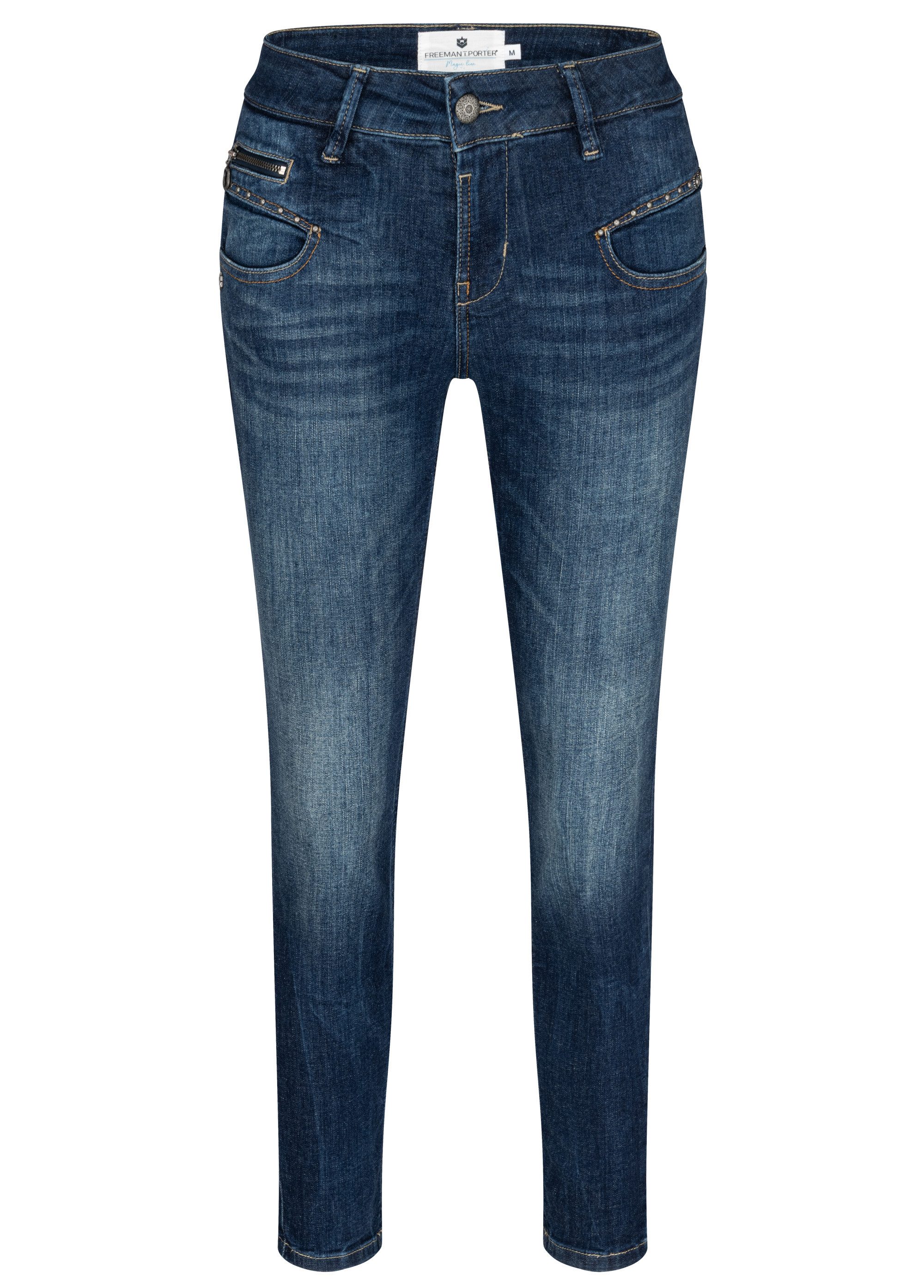 Freeman T. Porter Stretch-Jeans FREEMAN T. PORTER ALEXA CROPPED S-SDM fever 25873 948.F0346 - MAGIC