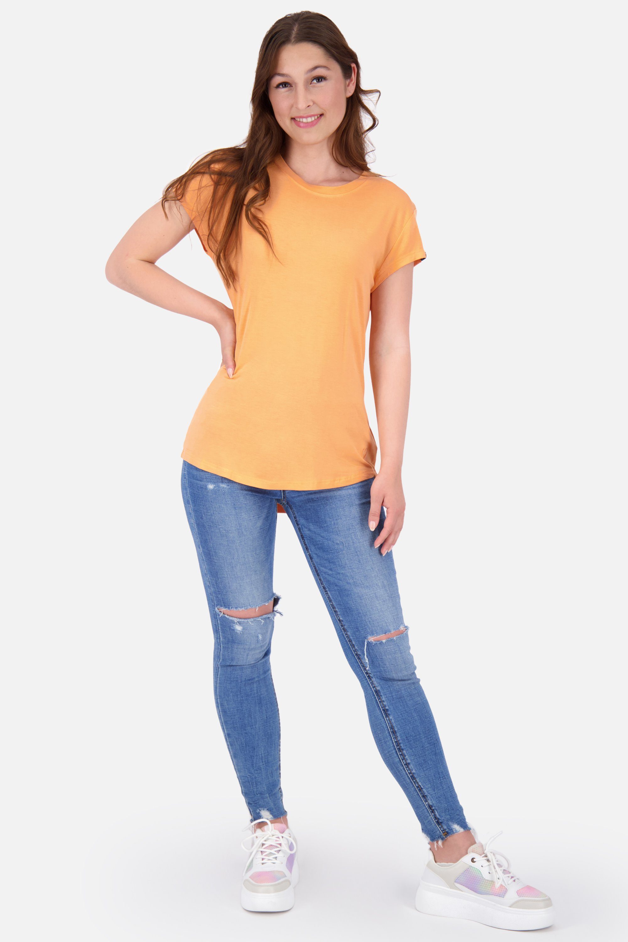 Shirt Shirt MimmyAK Kickin Alife Rundhalsshirt tangerine Damen & Kurzarmshirt, A