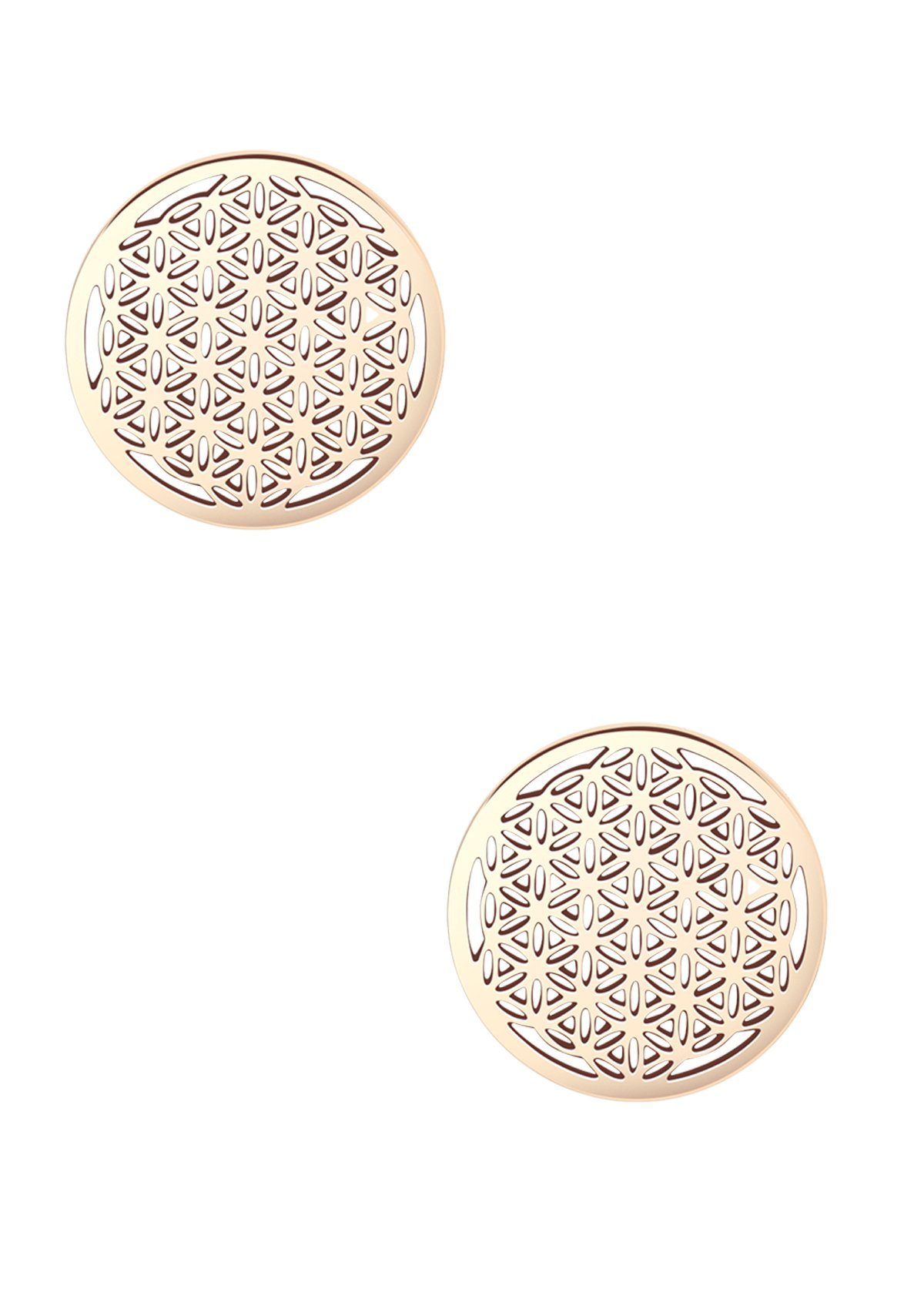 Hey Happiness Paar Ohrstecker Blume des Lebens, wasserfest, Edelstahl Damen günstig online kaufen