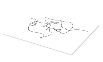 Posterlounge Forex-Bild TAlex, Ein Linienpaar II, Wohnzimmer Minimalistisch Illustration
