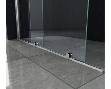 Home Systeme Walk-in-Dusche Schiebetür Duschtrennwand Duschkabine Duschabtrennung Glaswand ESG