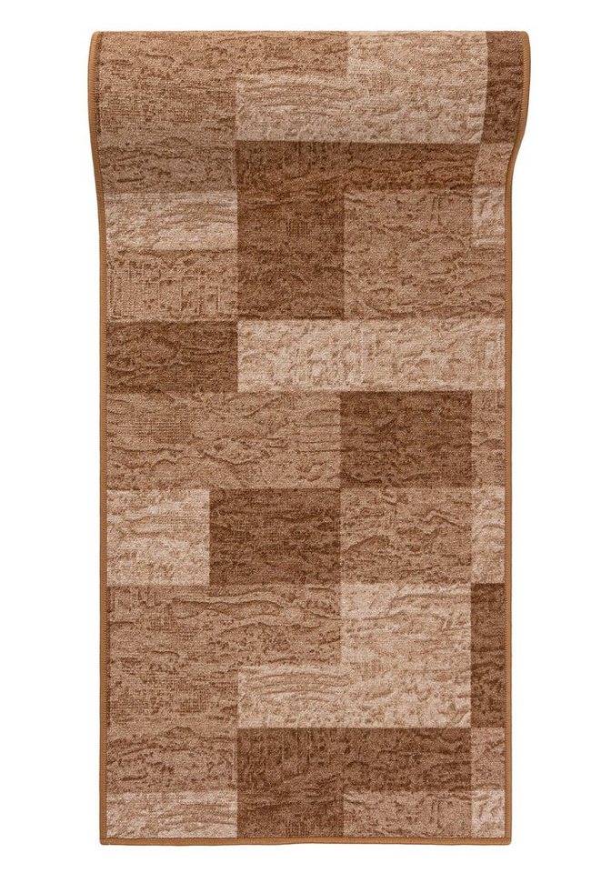 Mazovia Läufer Läufer Teppichläufer Brücke - Vorzimmer Küche - Beige, 67 x 100 cm, Kurzflor, Rutschfest, Meterware, Verschiedene Größen