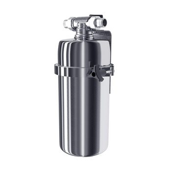 Aquintos Wasseraufbereitung Untertisch-Trinkwassersystem Viking Midi 300 Edelstahl-Filtergehäuse, 3/4"Außengewinde