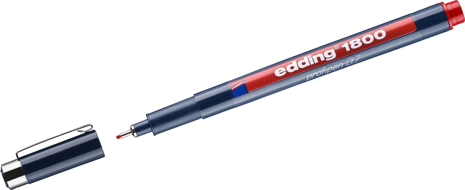Fineliner Faserzeichner edding 1800 0,7mm rot Packung mit 10 Stück