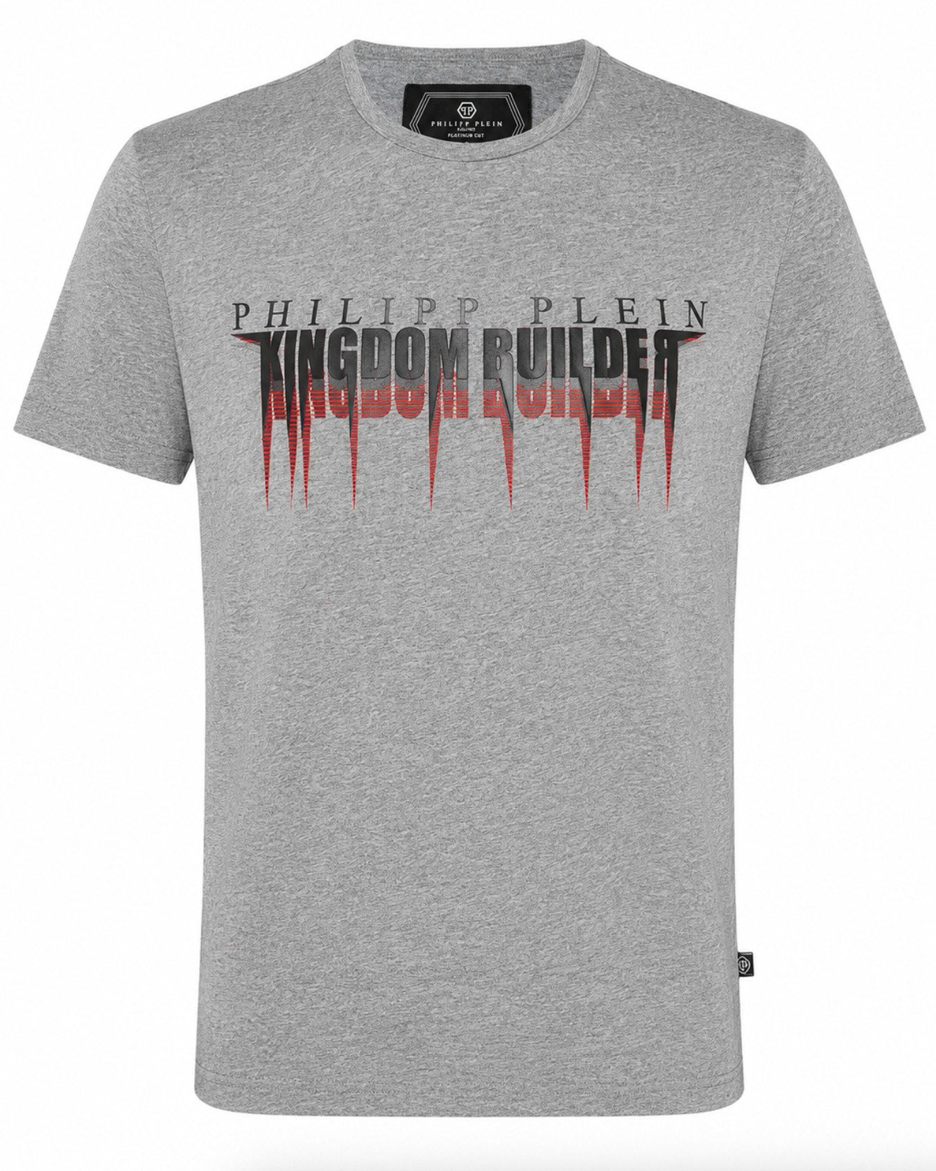 PHILIPP PLEIN T-Shirt Herren Kingdom Builder Platinium Cut Shirt einen kompromisslosen Rock’n’Roll-Charakter