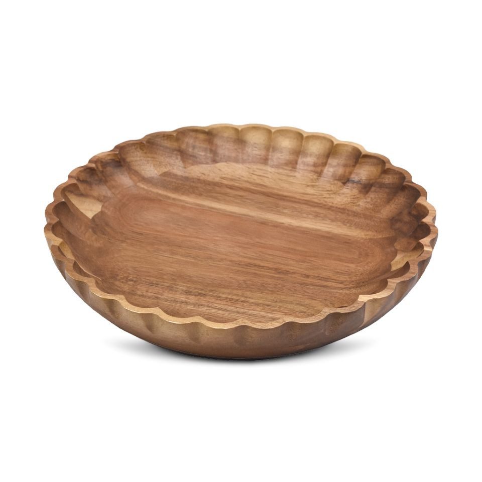 Livenza Servierschale Flori, Akazienholz, (1-tlg)