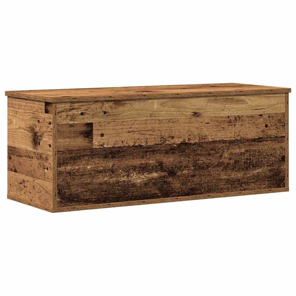 vidaXL Truhe 90 x 35 x 35 cm Stauraumkiste Altes Holz 90x35x35 cm Ingenieurholz
