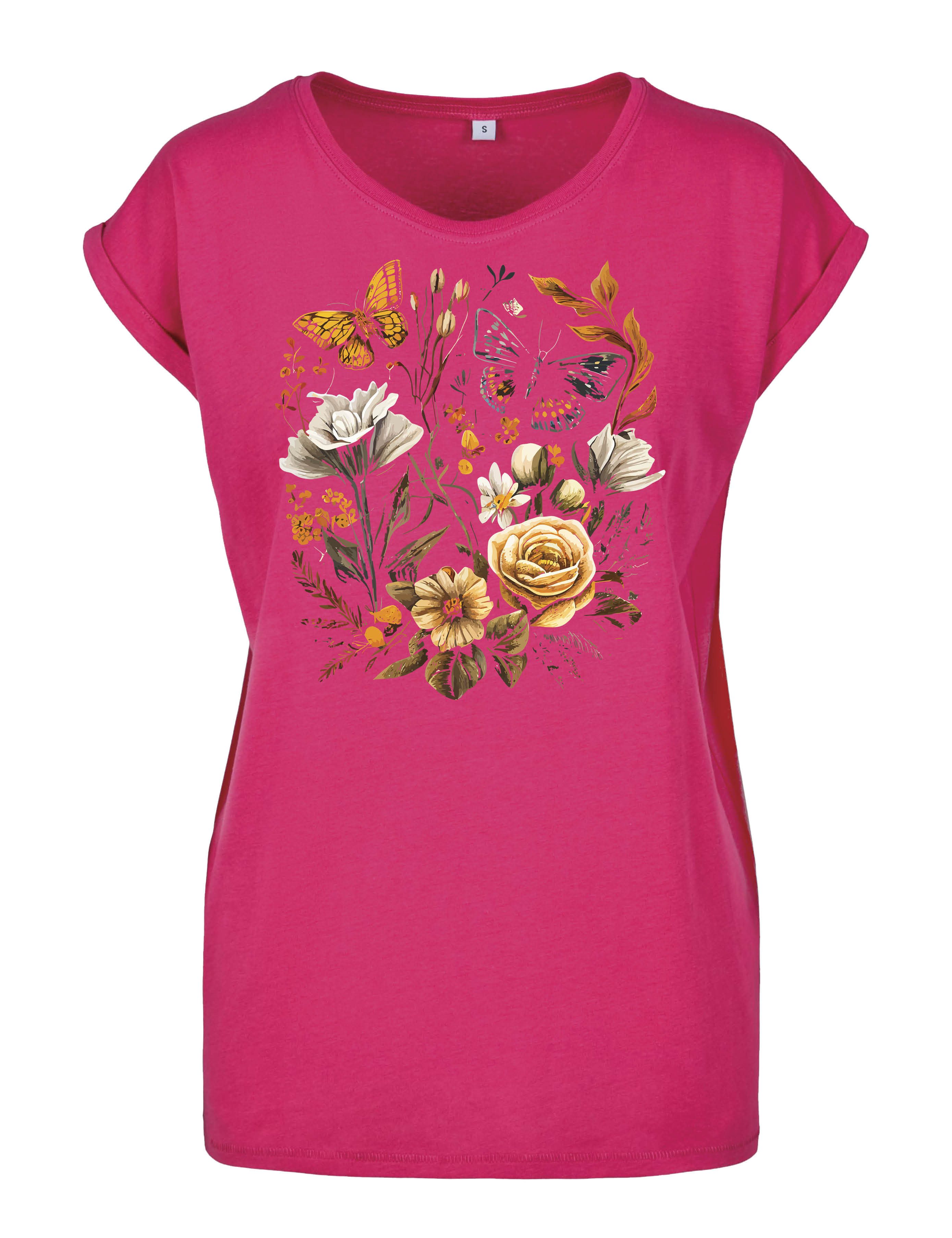 Youth Designz Print-Shirt "Flowers Botanic" Damen günstig online kaufen