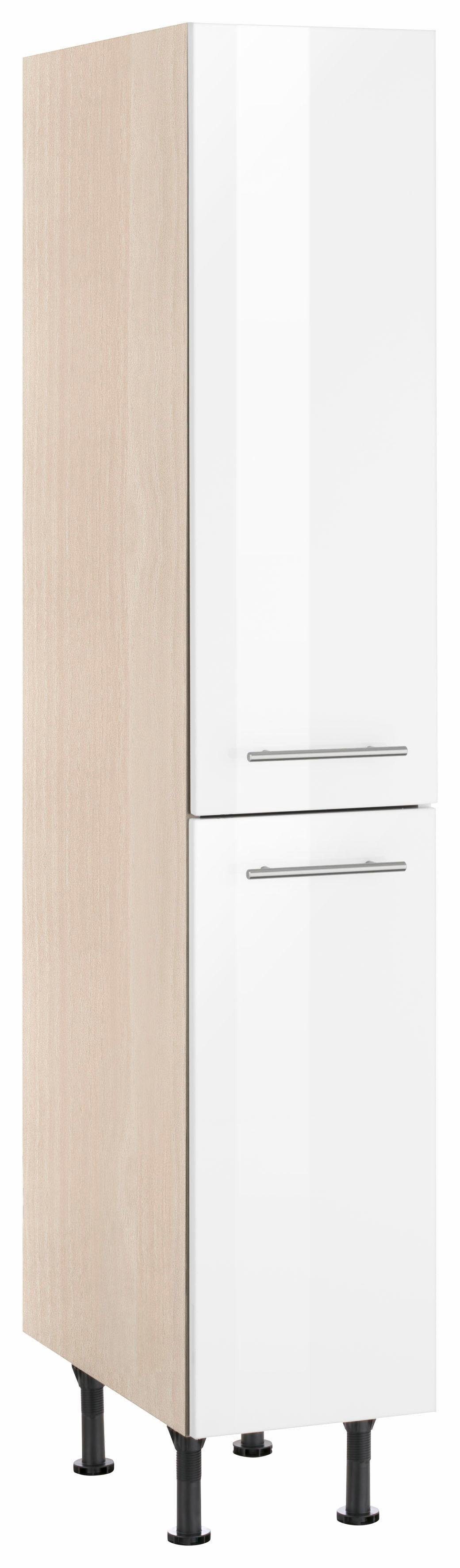 OPTIFIT Apothekerschrank Bern 30 cm breit, 176 cm hoch, höhenverstellbare Stellfüße, Metallgriffe