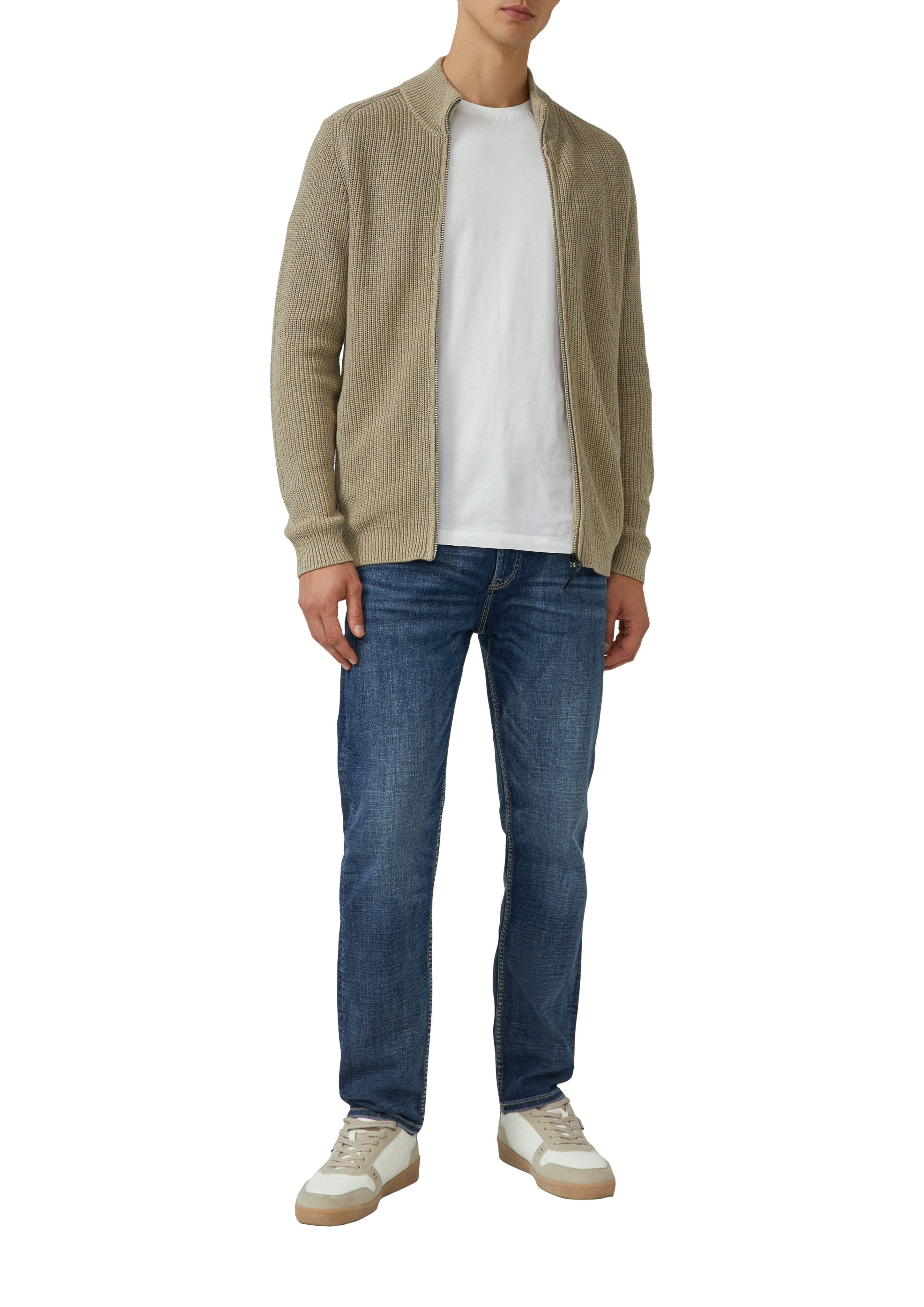 s.Oliver Strickjacke mit Stehkragen und Reißverschluss günstig online kaufen