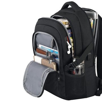 XDeer Businesstasche Groß Laptoprucksack Herren Damen mit USB-Ladeanschluss,18/20 Zoll, -wasserfester Backpack Notebook Rucksack Anti Diebstahl Schulrucksack