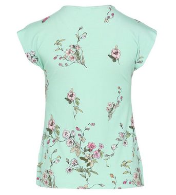 Pure Shape Pyjama Shirt & Hose elastisch (Set, 2-teilig) mit Blütendruck