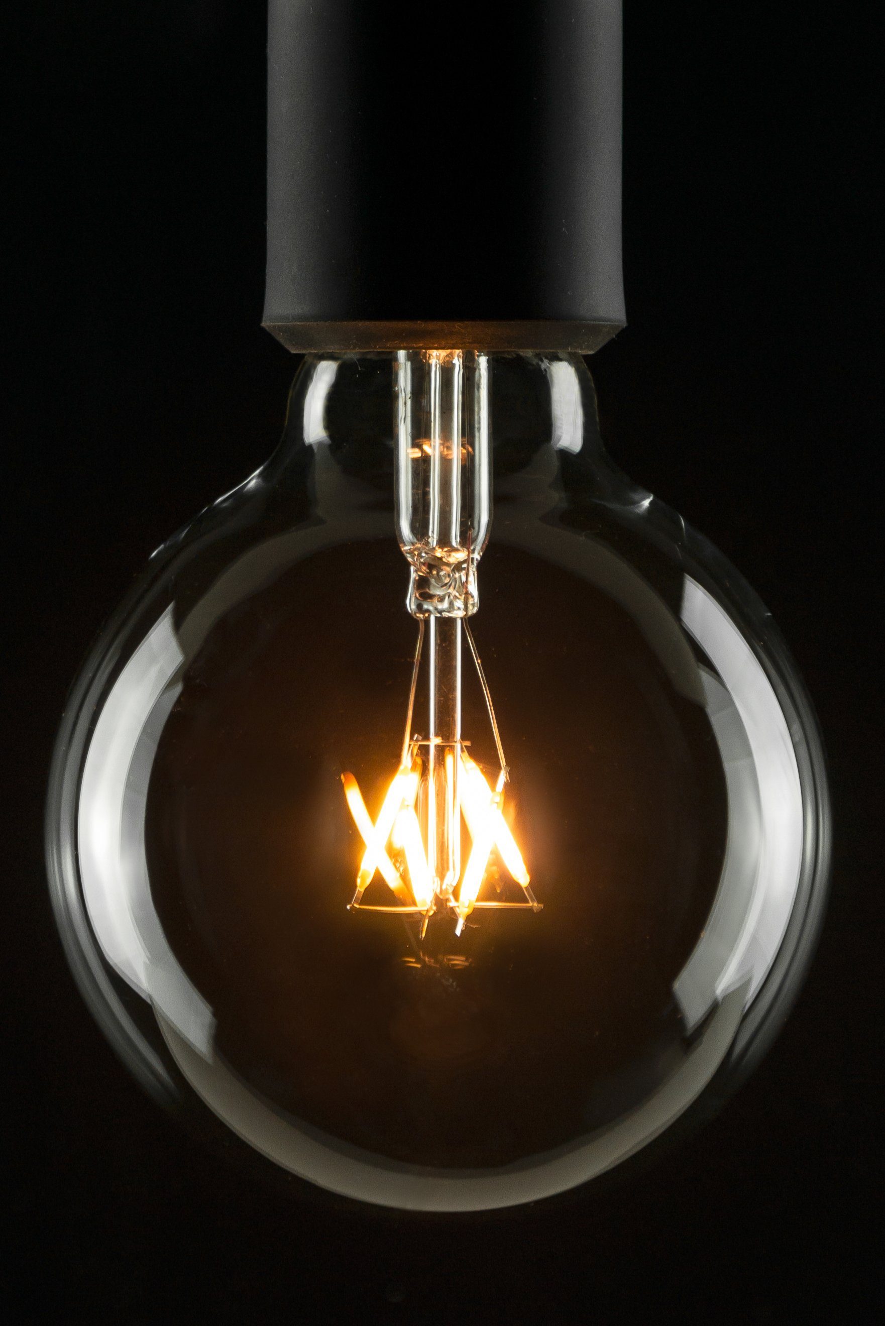 SEGULA LED-Leuchtmittel LED Globe 95 klar, E27, Warmweiß, dimmbar, E27, Globe 95, klar, 3Watt