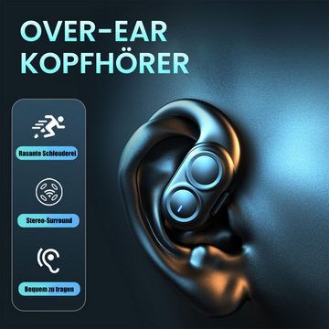 MAGICSHE Bluetooth Kopfhörer,Doppelhorn,IPX5 Wasserdicht In-Ear-Kopfhörer (Noise Cancelling Running Sport Kopfhörer)