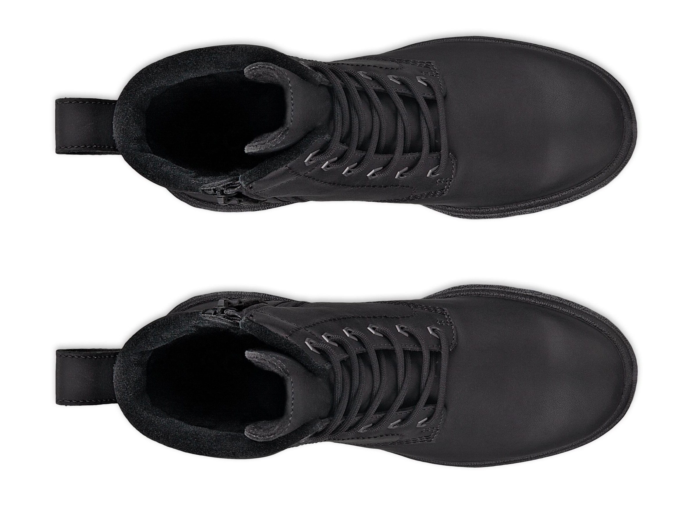 Ecco GRAINER W Schnürboots, Stiefelette, Winterboots, Blockabsatz, mit Schurwollfutter