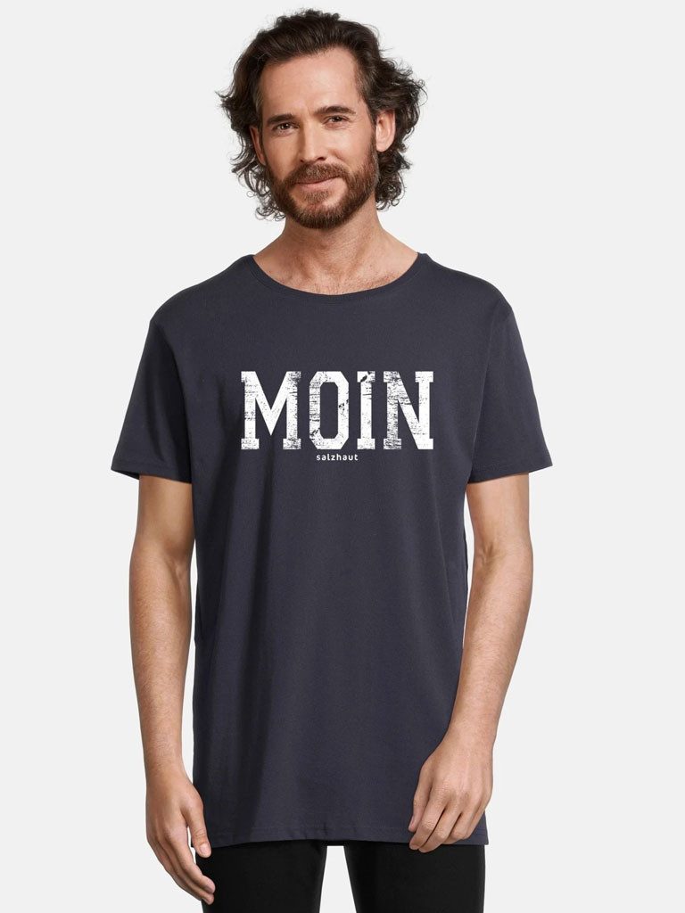 salzhaut T-Shirt Diek Salzhaut Herren T-Shirt Diek mit Moin-Print - Kurzarm-Shirt Baumwolle