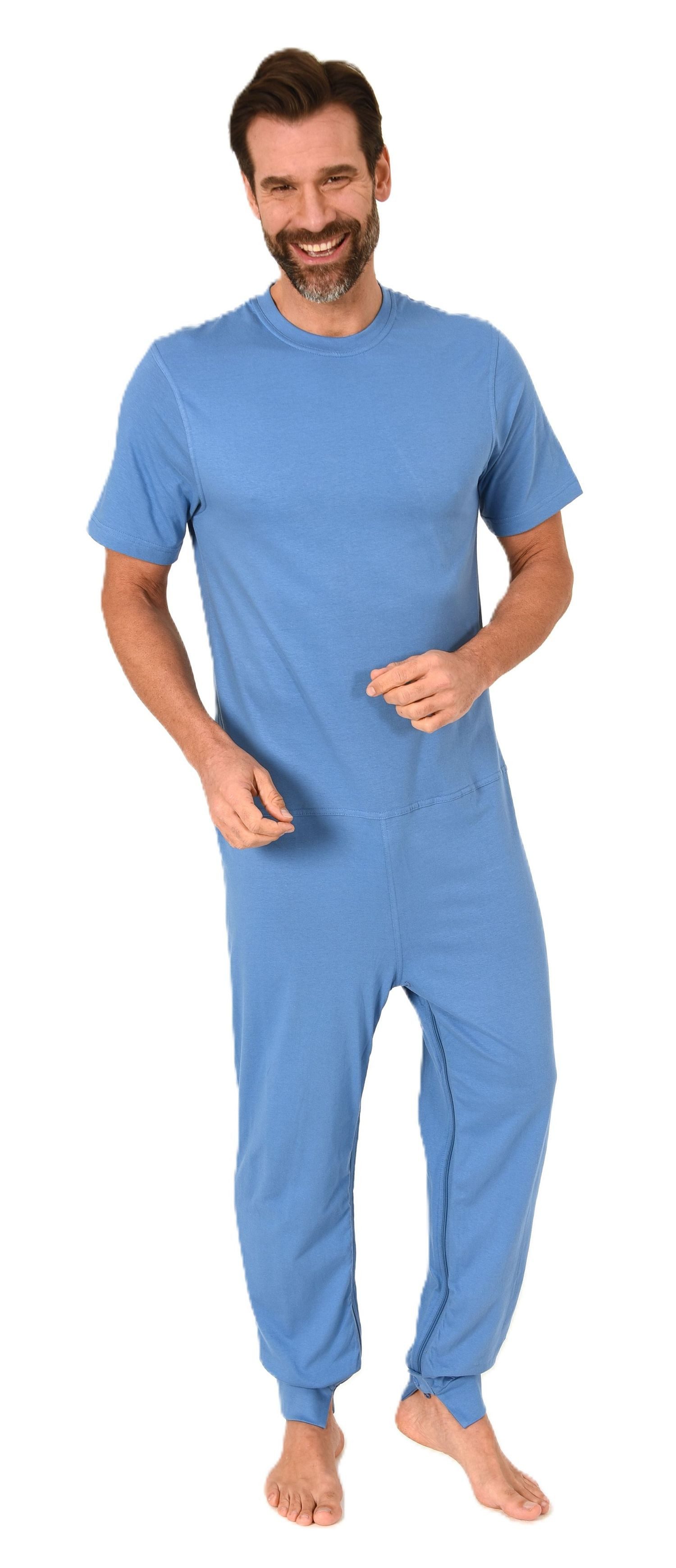 Normann Care Pyjama Herren kurzarm Pflegeoverall günstig online kaufen