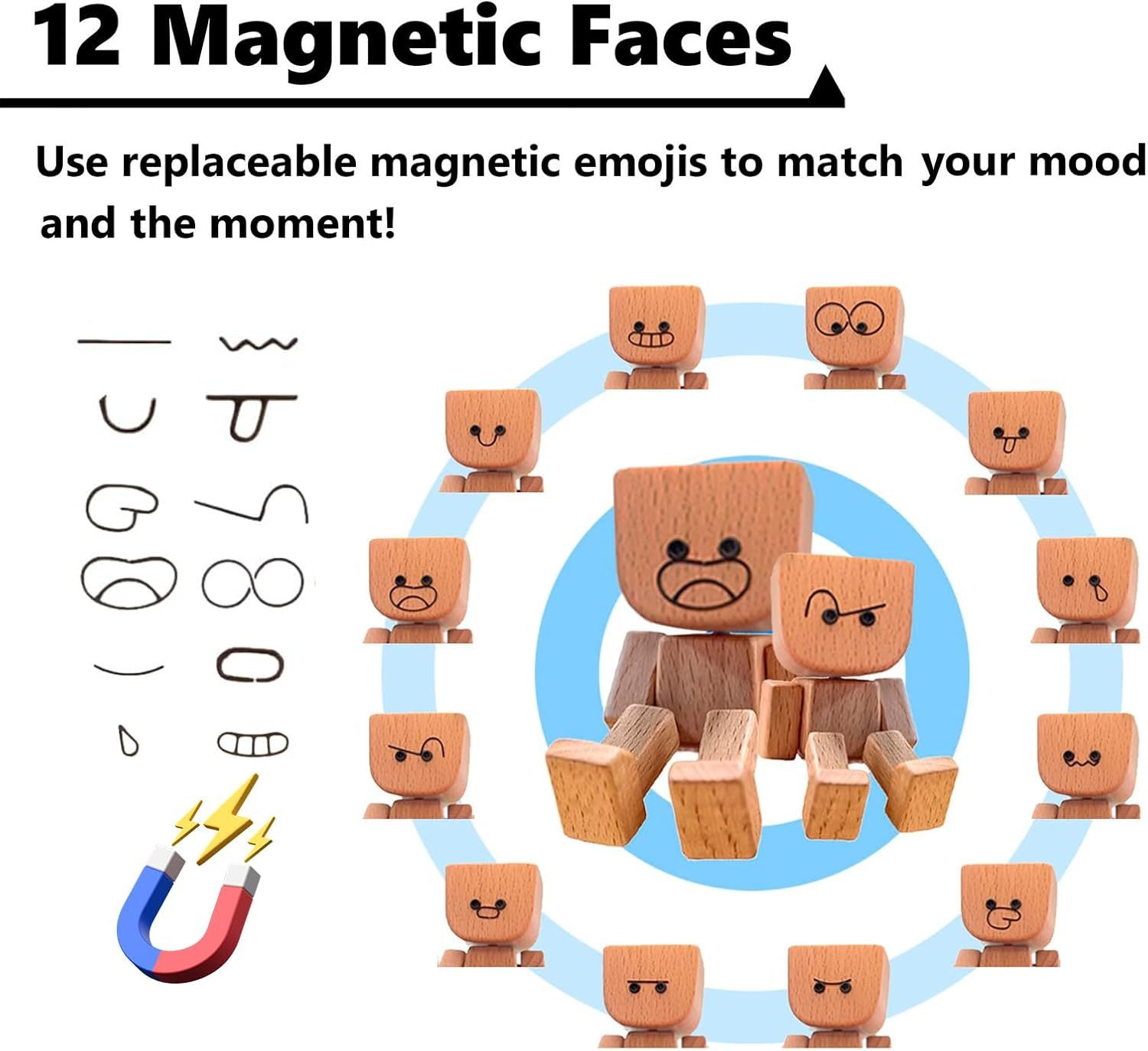 HAUSS SPOLE Dekofigur Holzfigur mit Autoschmuck Weihnachtsfigur magnetisch günstig online kaufen