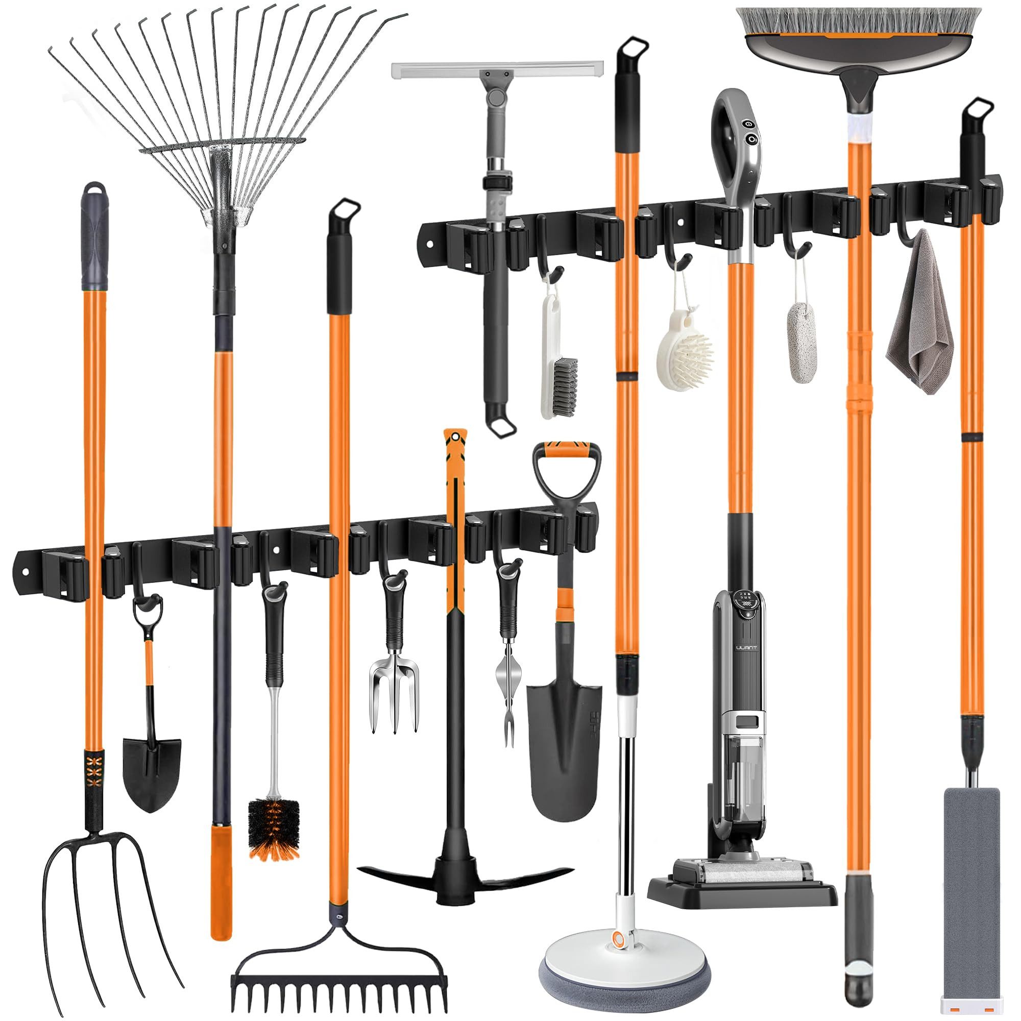 FOUORTUNATE-BEE Wandhaken Besenhalterung Wand, (5 Halter + 4 Haken Edelstah günstig online kaufen