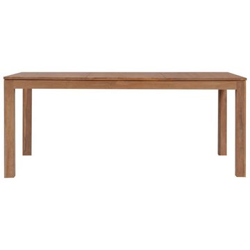 vidaXL Esstisch Esstisch Massivholz Teak Natürliches Finish 180x90x76 cm (1-St)