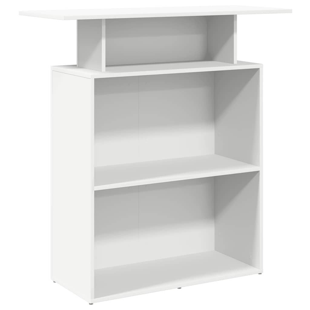 vidaXL Schreibtisch Empfangstresen Weiß 100 x 40 x 104 cm Holzwerkstoff