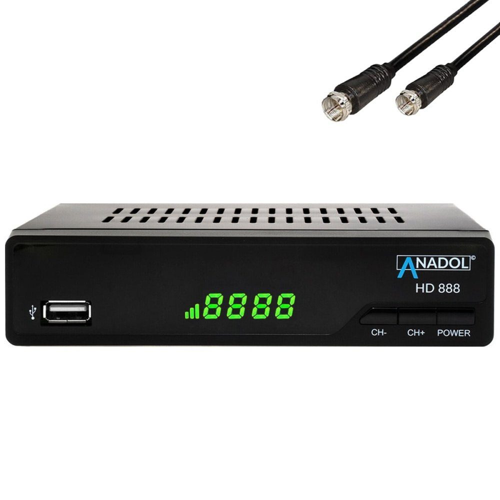 Anadol HD 888 Full SAT-Receiver inkl. HD Sat-Kabel