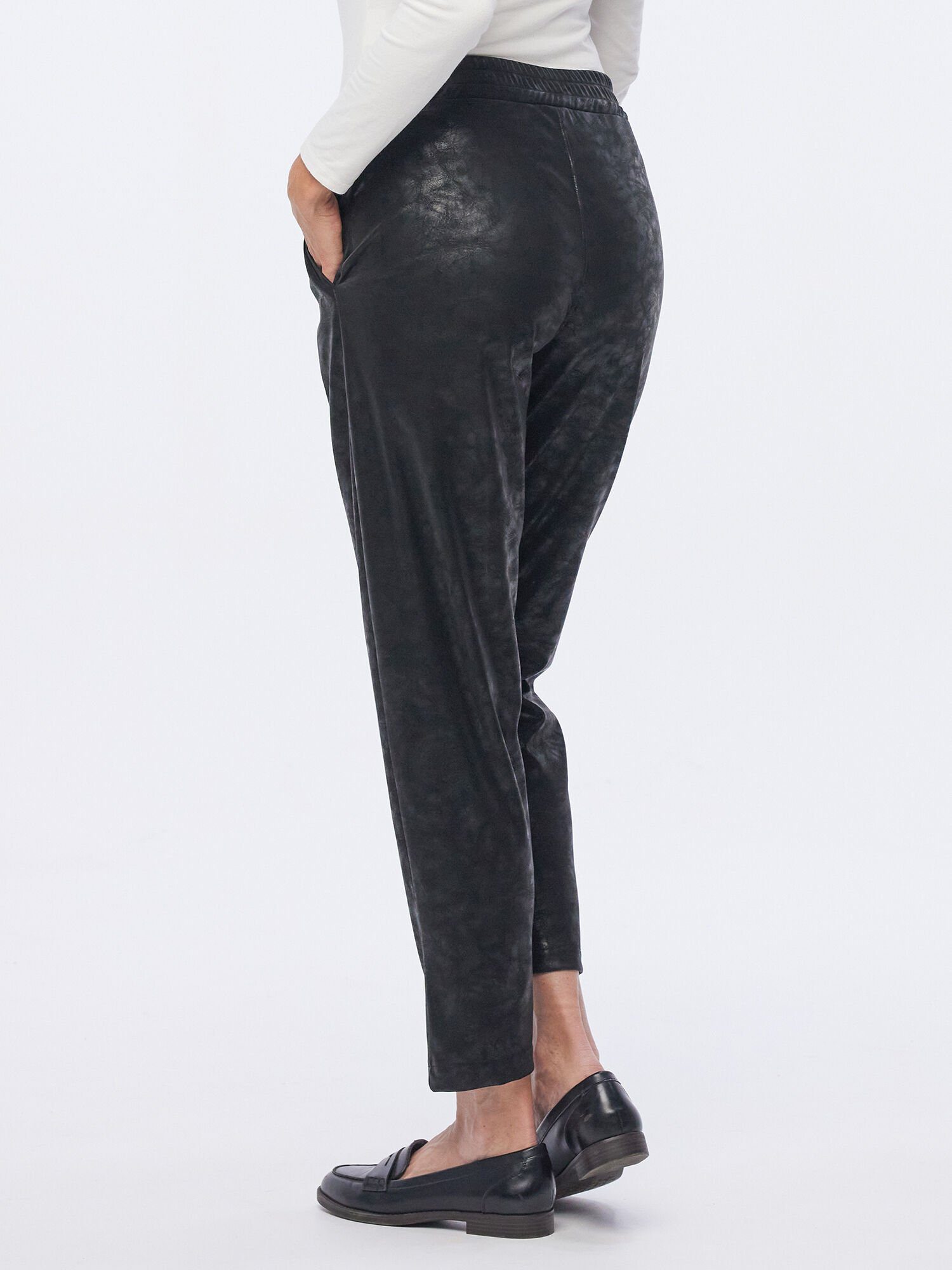 MONACO blue Jogginghose in Lederoptik günstig online kaufen