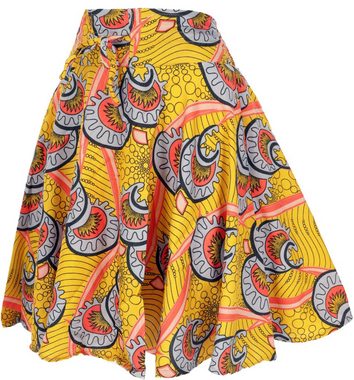 Guru-Shop Minirock Farbenfroher Boho Minirock mit afrikanischem.. alternative Bekleidung