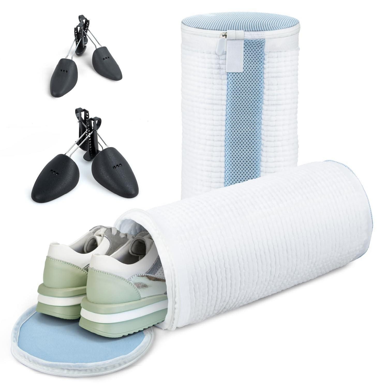 LuxusKollektion Wäschenetz Schuhwaschbeutel 2er Set m. Schuhspannern,(2-St)