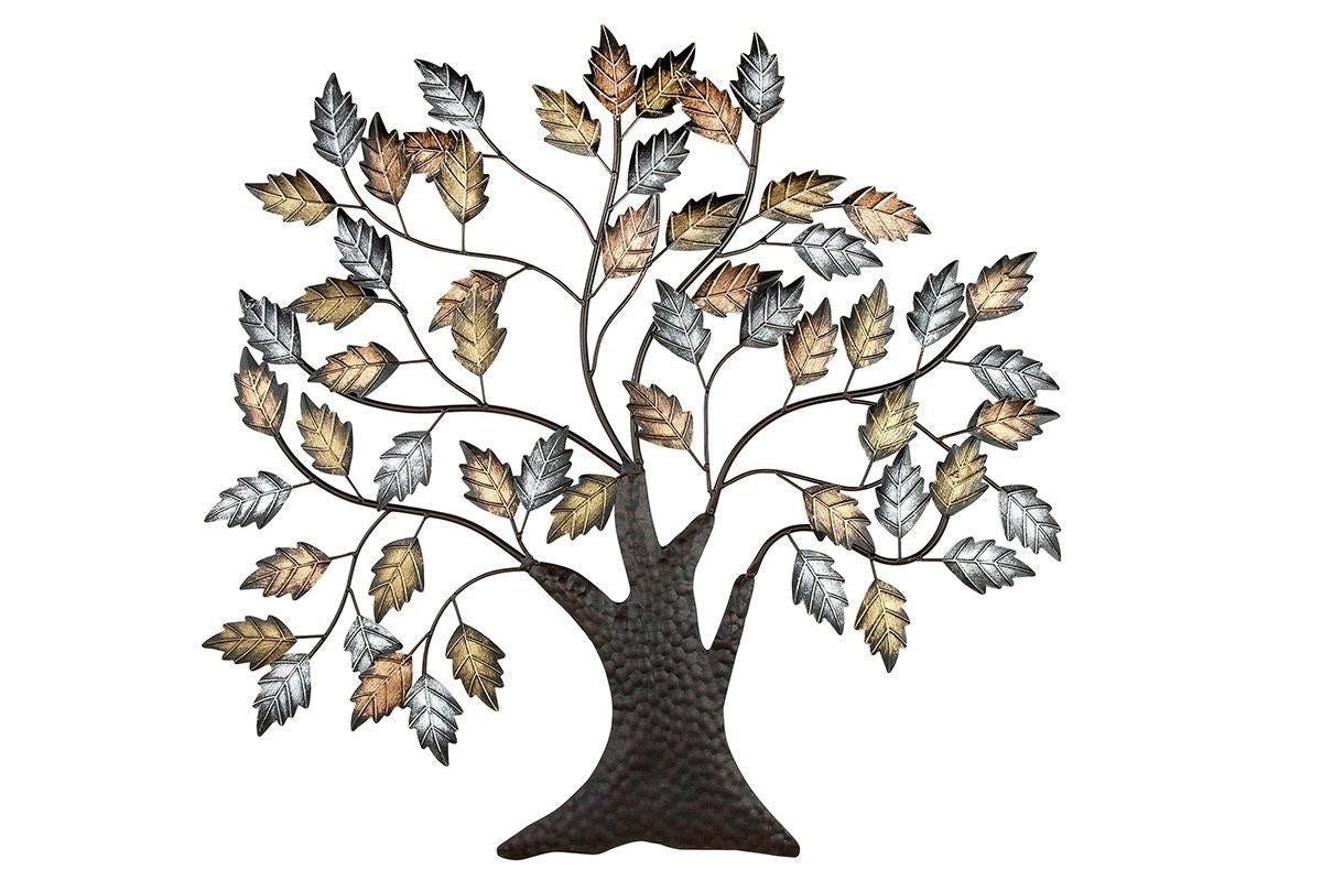 GILDE Dekoobjekt Wanddeko Lebensbaum 3D Metallbild günstig online kaufen