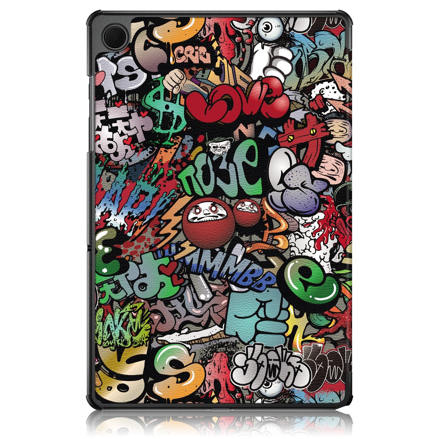 Wigento Tablet-Hülle Für Samsung Galaxy Tab A9 Plus 3folt Wake UP Smart Cover Tasche Hülle