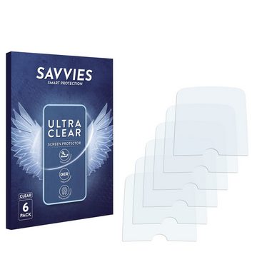 Savvies Schutzfolie für Beurer EM 49 Digital TENS/EMS, Displayschutzfolie, 6 Stück, Folie klar