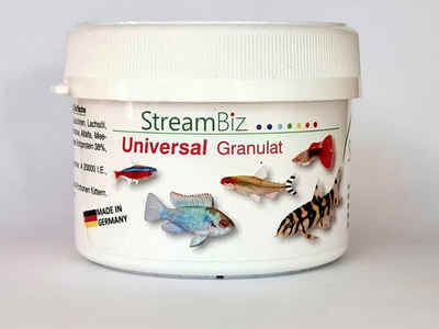 Aquaristik-Langer Aquariendeko StreamBiz Universal Granulat - Alleinfutter für Zierfische 80 g