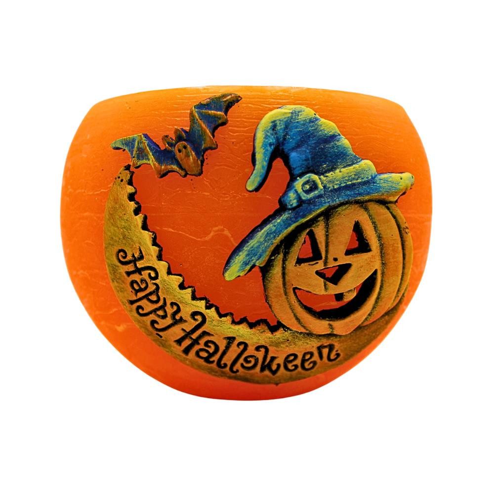 Dekohelden24 Formkerze Halloweenkerzen in verschiedenen Größen (Einzelstück, 1-tlg), 3D Aufdruck