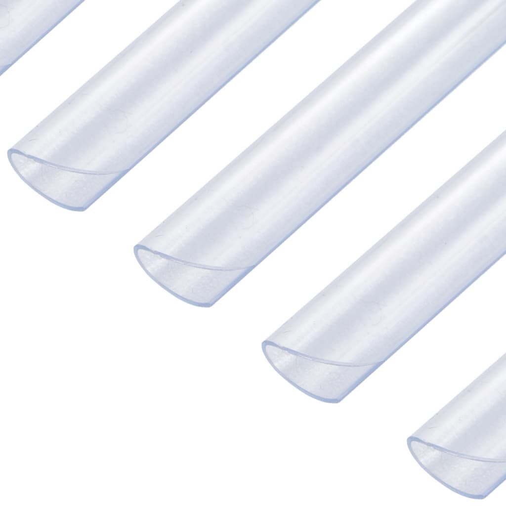 vidaXL Draht Clips für Sichtschutzstreifen 100 Stk. PVC Transparent, (100St)