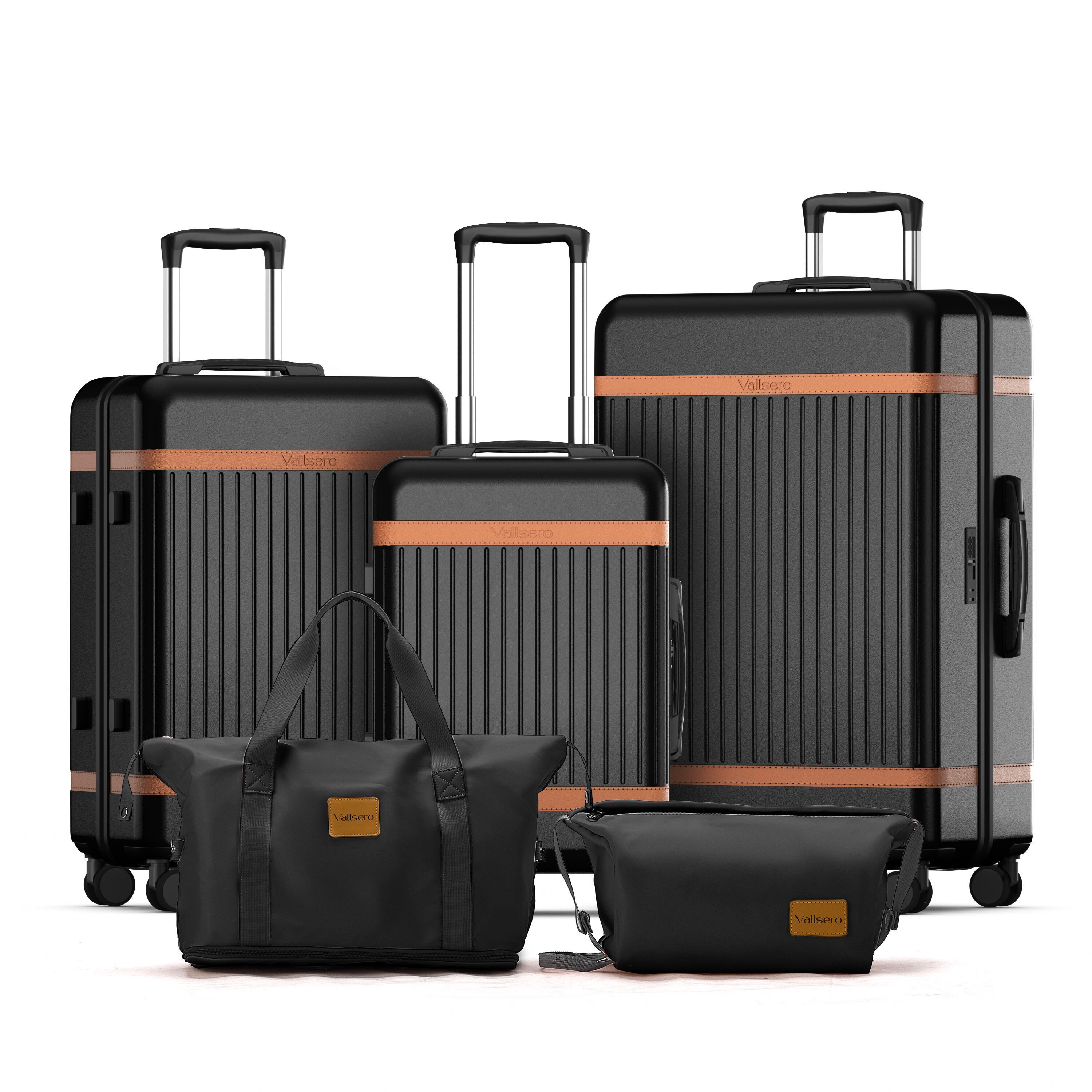 VALLSERO Trolleyset Hartschalen-Koffer set (M, L,XL) Rollkoffer, Reisekoffe günstig online kaufen