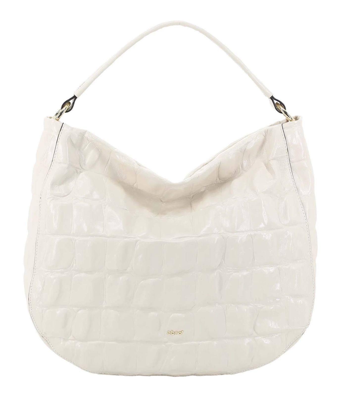 Abro Schultertasche Hobo Bag Mia, aus echtem Rindsleder