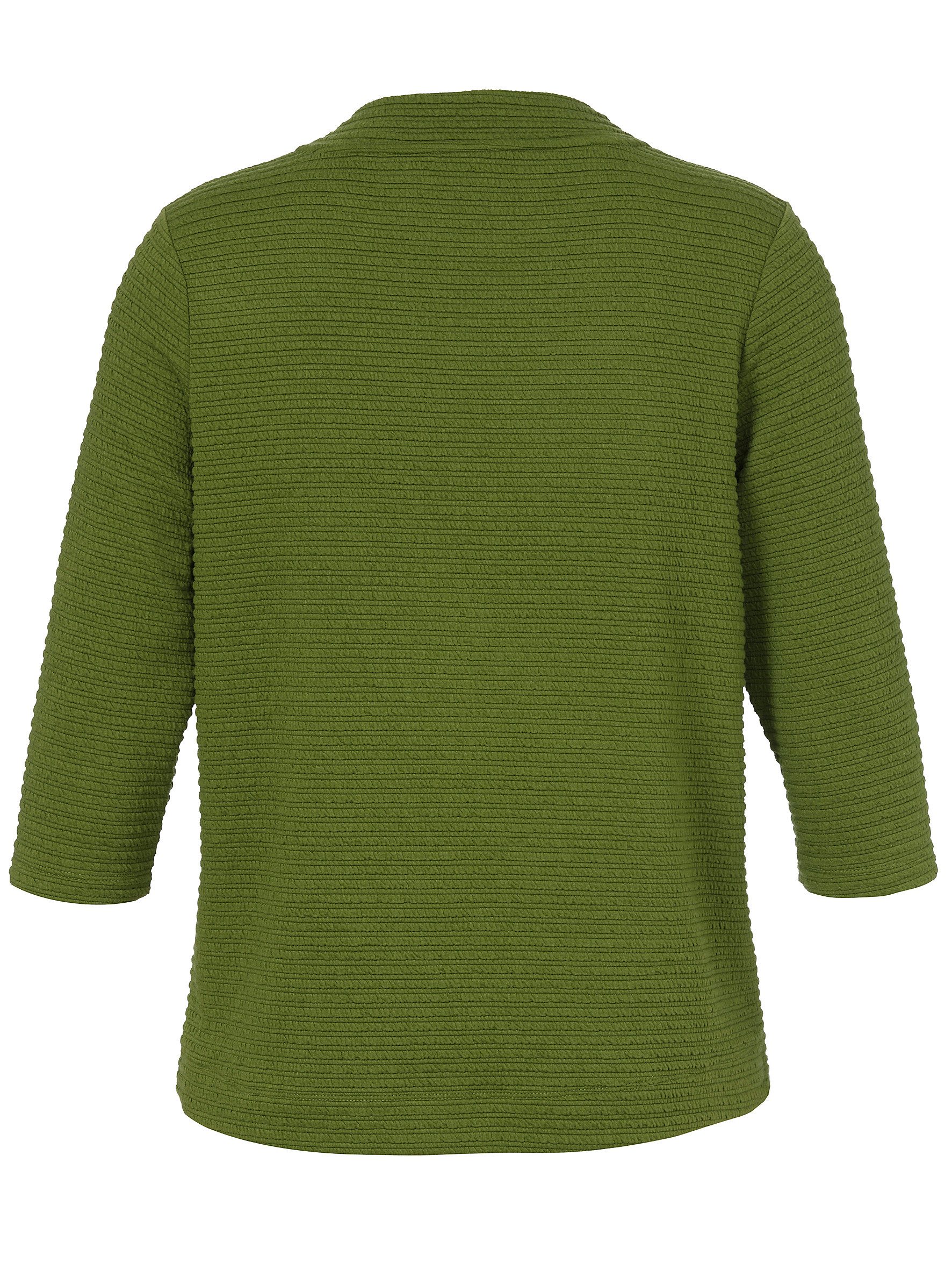 VIA APPIA DUE Shirtbluse T-Shirt Stehkragen 3/4 Arm