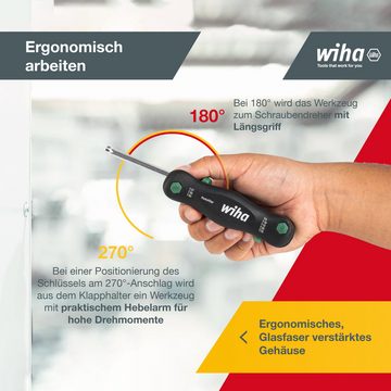 Wiha Multitool PocketStar® (363P8) - 8 tlg., TORX, schneller Zugriff, Längs- und Quergriff, Stiftschlüsselset