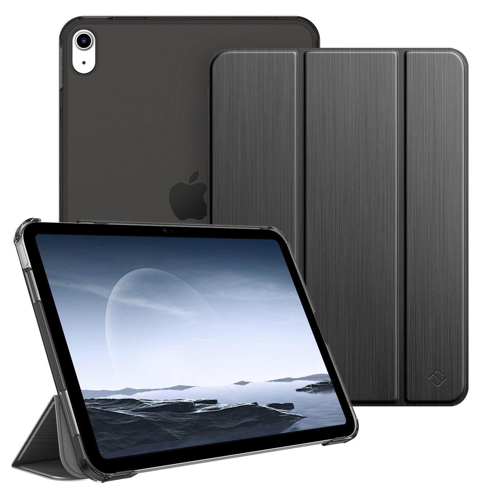 Fintie Tablet-Hülle für iPad 11. Generation 2025 (A16) 11 Zoll, iPad 10. Generation 2022 10.9 Zoll, Ultradünn Case mit transparenter Rückseite Abdeckung, Auto Schlaf/Wach