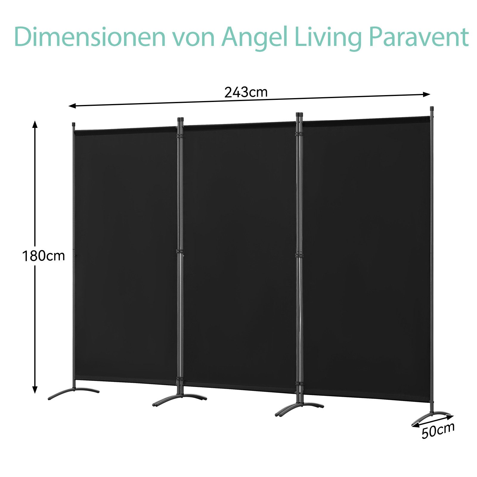 Angel Living Paravent 3-teiliger Paravent Raumteiler, günstig online kaufen