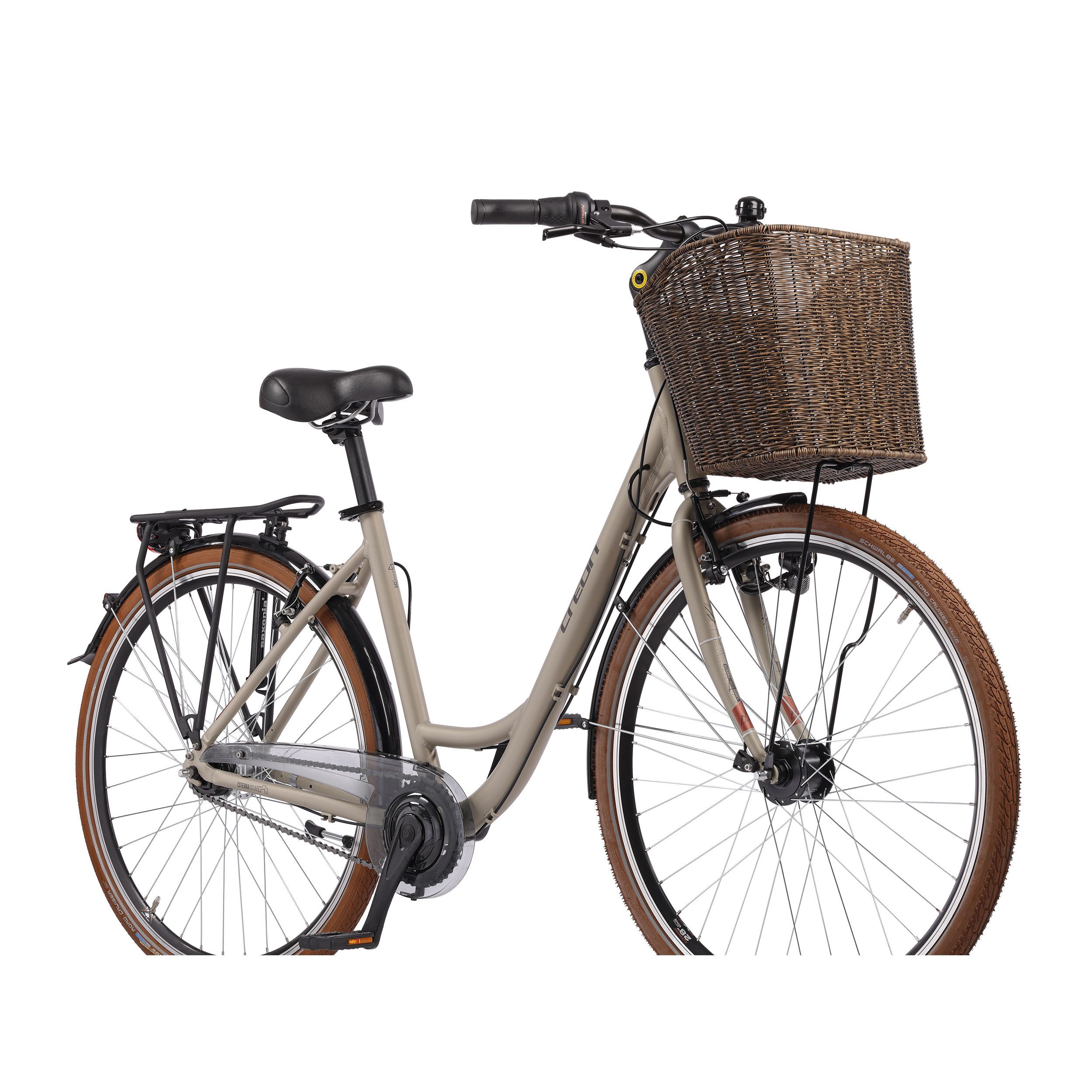 Airtracks City Bike 28 inch Women's City Bicycle CITERRA SL3 WAVE / LOW STEP Bike, 7-speed Shimano NEXUS derailleur, internal hub gears, (Shimano Nexus 7), Beige - Frame sizes 45cm and 50cm - 2026 Model