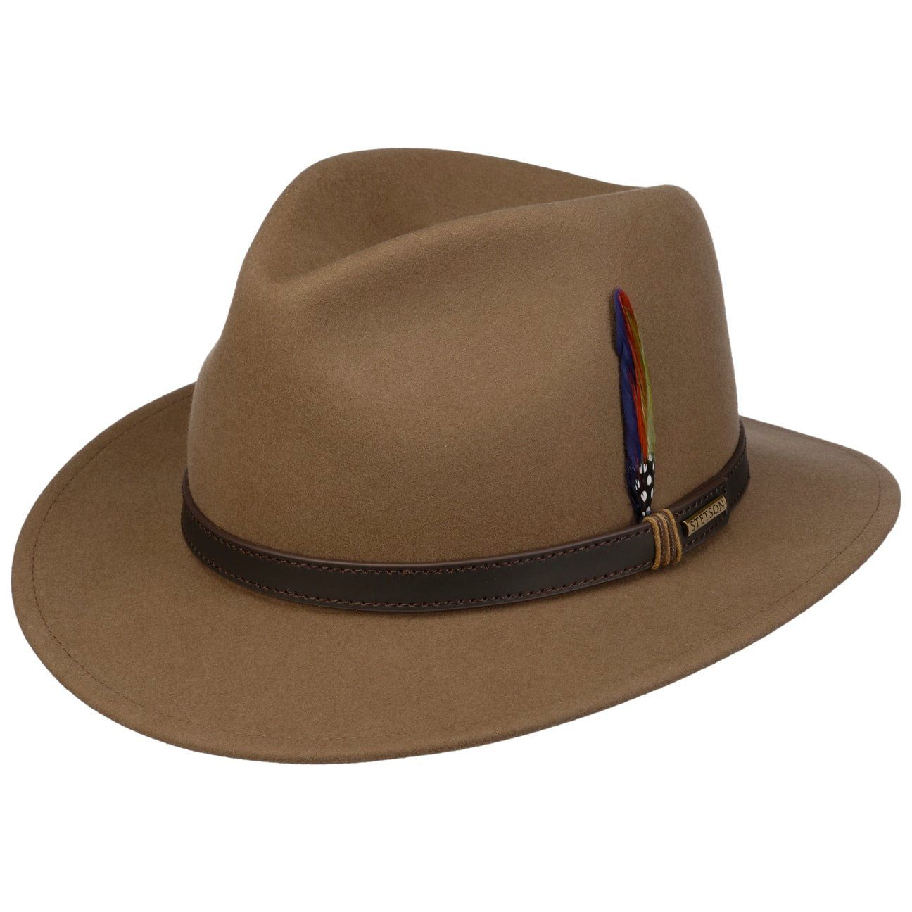 Stetson Filzhut (1-St) Wollfilzhut mit Lederband