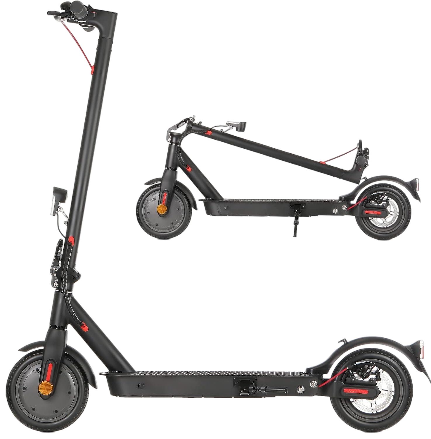 iscooter E-Scooter 8,5 Zoll E-Scooter mit Straßenzulassung ABE, Doppelfederung, 350,00 W, 20,00 km/h, 30 KM Reichweite, klappbar, Duales Bremssystem, Belastung bis 120kg