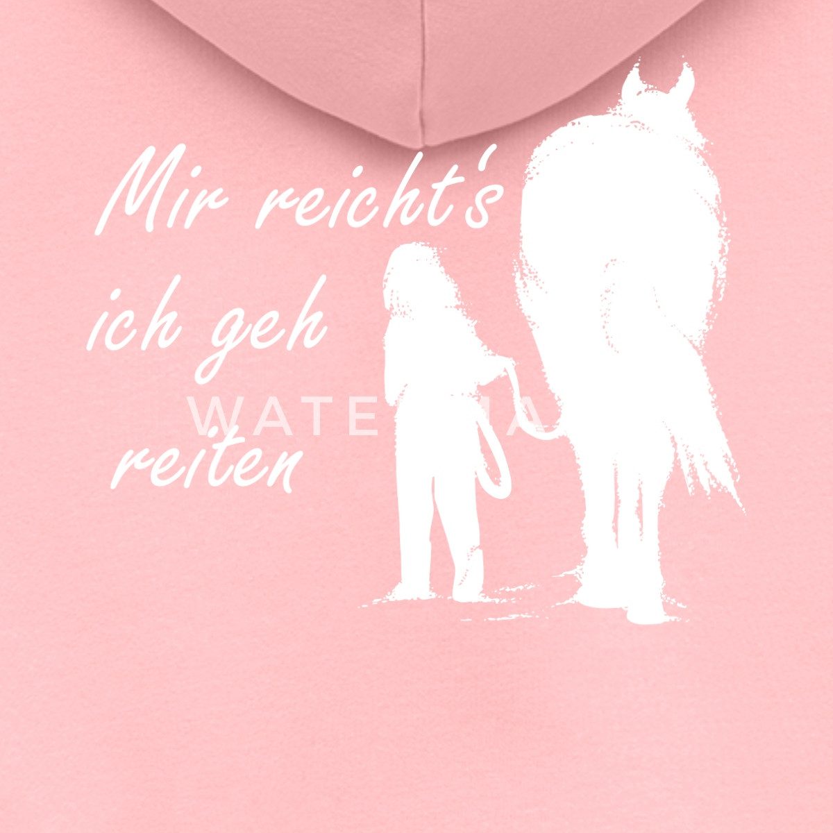 Spreadshirt Sweatjacke Mir Reichts Ich Geh Reiten Reiter Pferde Kinder Premium Organic Zip Ho (1-tlg)